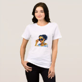 En Tri-matière Tropical Girl T-Shirt (Recto plein)