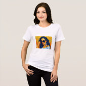 En Tri-matière Tropical Girl T-Shirt (Recto plein)