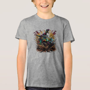 En Tri-matière un t-shirt design graphique