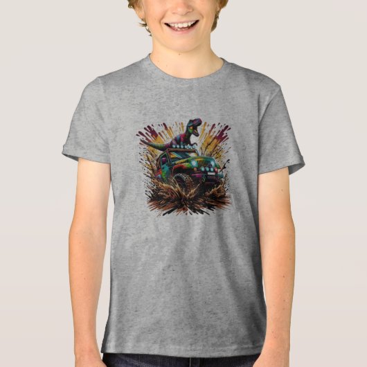 En Tri-matière un t-shirt design graphique (Recto)