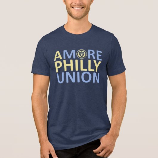 En Tri-matière Un T-shirt plus Philly Union (Navy) (Recto)