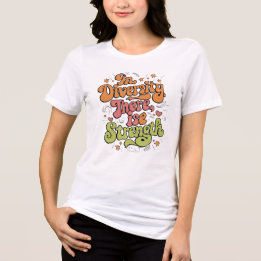 En Tri-matière Vibes vintages T-shirt femme - Dans la diversité