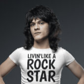 En Tri-matière VIVRE COMME UN ROCK STAR, T-shirt
