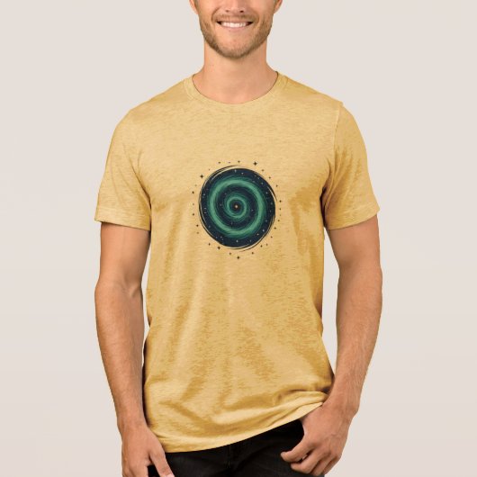 En Tri-matière Vortex Infini : Un T-shirt céleste (Recto)