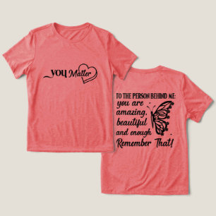 En Tri-matière Vous Comtez T-Shirt Tri-Mélange
