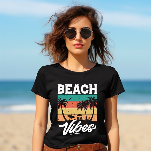 En Tri-matière Voyagez dans le style des vagues : T-shirt Plage