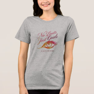 En Tri-matière Yeux de vision T-shirt féminin inspirant