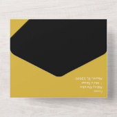 En Un Invitation Tout Compris avec Script Noir Two Tone  (Verso)