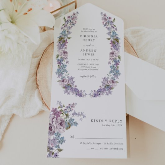 En Un Invitation Tout Compris Lilac Rustique