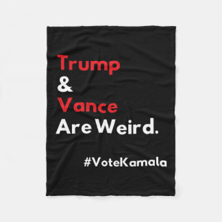 En Vance zijn rare stem Kamala Harris 2024 Electi Fleece Deken