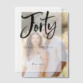 En Vélin Brush Calligraphy 40 Invitations Vellum Anniversai (Décalage (Couple))