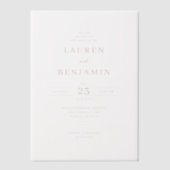 En Vélin Elegant Black Gold Formal Invitations (Recto)