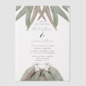 En Vélin Invitations de mariage Rustique Eucalyptus feuille (Recto)