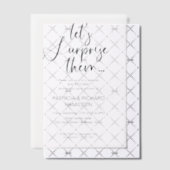 En Vélin Mariage Anniversaire Invitations à la fête surpris (Décalage (Invitation))