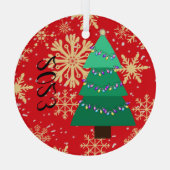 En Verre Ornement Arbre de Noël 2023 (Verso)