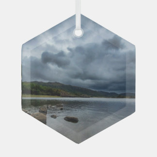 En Verre Ornement Blue Lake