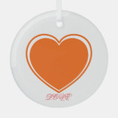 En Verre Ornement d'amour (Recto)