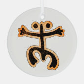 En Verre Ornement de Coqui Taino (Verso)