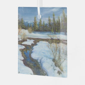 En Verre Ornement de "fonte des neiges" (Avant gauche)