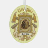 En Verre Ornement FireFighter Ax Shield (Avant droite)