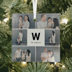 En Verre Ornement photo personnalisé couleur modifiable de 