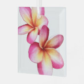 En Verre Ornement Plumeria rose (Avant gauche)