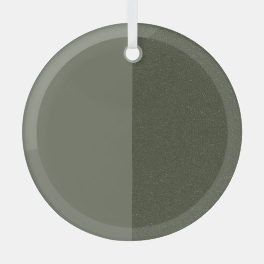 En Verre Ornement vert de mousse fractionnée - Conception p (Recto)