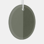 En Verre Ornement vert de mousse fractionnée - Conception p (Avant droite)