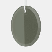 En Verre Ornement vert de mousse fractionnée - Conception p (Avant gauche)