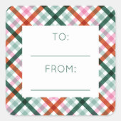 en vichy À partir de Stickers Cadeaux de Noël (Devant)