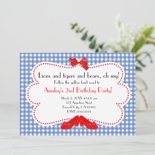 en vichy assistant de chaussons Ruby Oz Invitation (Debout devant)