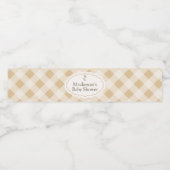 en vichy Baby shower d'oie Étiquette de bouteille (Étiquettes simples)