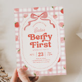 en vichy Berry Invitation d'anniversaire