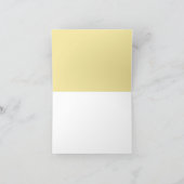 En vichy bleu et jaune Merci personnalisé (Intérieur)