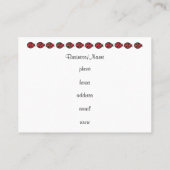 en vichy Carte de visite Ladybug (Dos)