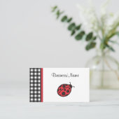 en vichy Carte de visite Ladybug (Debout devant)
