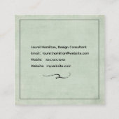 en vichy Carte de visite Pastel (Dos)