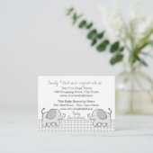 en vichy Carte d'enregistrement des cadeaux Elepha (Debout devant)