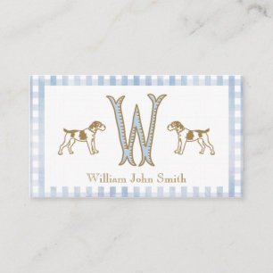 en vichy Chien Baby Boy Cartes de boîtier