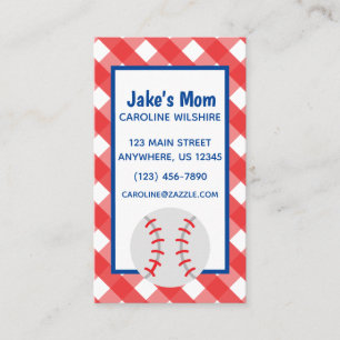 en vichy de baseball Business ou carte de contact