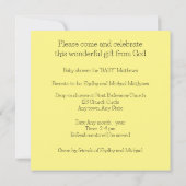 en vichy invitation Baby shower vers la Bible (Dos)