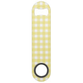 En vichy jaune pâle et blanc (Dos)