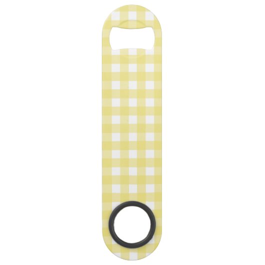 En vichy jaune pâle et blanc (Devant)