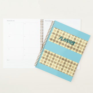 En vichy kaki tan avec planificateur à rayures ble