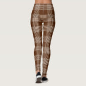 en vichy Leggings Brown et blancs (Dos)