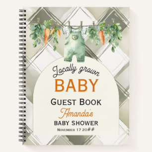 en vichy Livre d'invité du Baby shower cultivé loc
