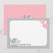 en vichy Merci bébé rose éléphant (Devant / Derrière)