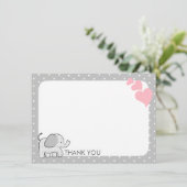 en vichy Merci bébé rose éléphant (Debout devant)