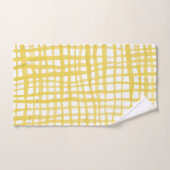 en vichy motif en jaune (Serviette à main)