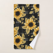 en vichy Motif tournesol (Serviette à main)